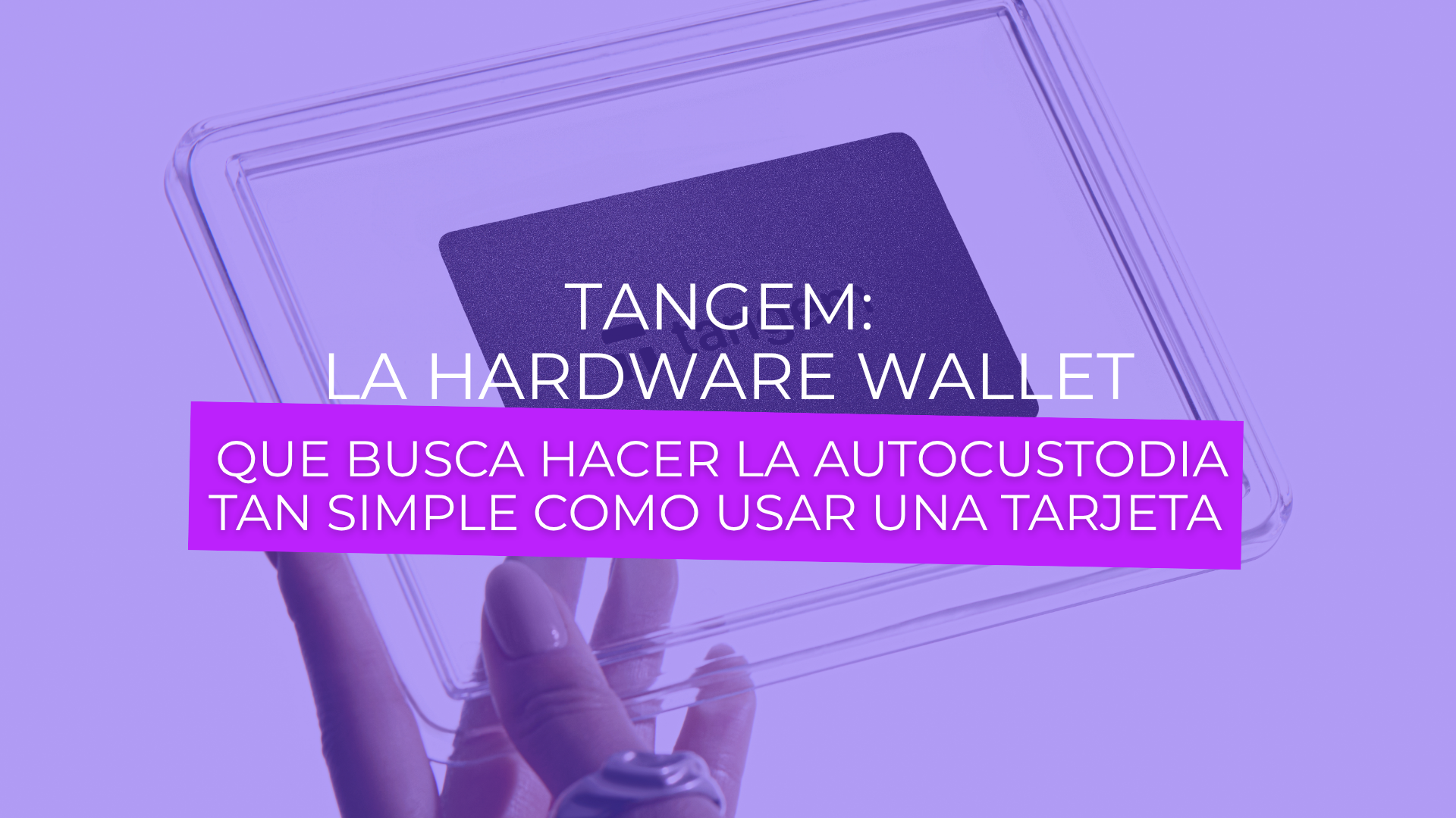 Tangem hardware wallet